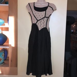 KNITTED & KNOTTED unusual cute layered look dress